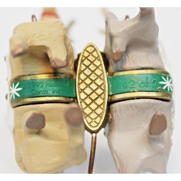 VTG 1992 Hallmark Prancer Vixen Ornament #2 Santa Reindeer Christmas - Picture 8 of 8